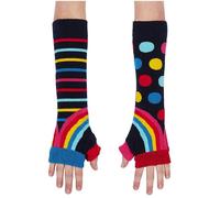 United Oddsocks Women's Novelty Odd Arm Warmers Rainbow - Black United Oddsocks Multicolor One Size