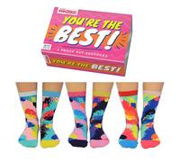 United Oddsocks You're The Best 6 Odd Socks Gift Box-Ladies Size 4-8