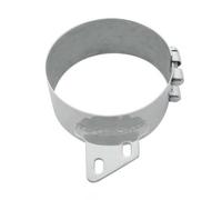 United Pacific 10285 8" Stainless Butt Joint Exhaust Clamp - Angled Bracket