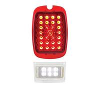United Pacific 110110 1937-38 Chevy Passenger Car and 1940-1953 Chevy Truck Left hand LED Tail Light Lens With Sequential Feature