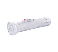 United Pacific 110917 All-Metal Chrome Vintage Style LED Flashlight, 50 Lumens, White LED, Glass Lens, Morse Code Button, Highly Detailed - ONE Unit