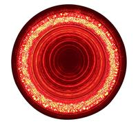 United Pacific 36654B 24 LED 4" Round Mirage Light (Stop, Turn & Tail) - Red LED/Clear Lens (Bulk)