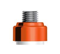 United Pacific 71061 M30X3.5 Thread-On Diecast Gearshift Adapter w/LED Mount for Eaton Fuller 9/10 Speed, CNC Machined - Orange - One Unit