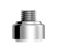 United Pacific 71065 M30X3.5 Thread-On Diecast Gearshift Adapter w/LED Mount for Eaton Fuller 9/10 Speed, CNC Machined - Silver - One Unit
