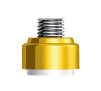 United Pacific 71067 M30X3.5 Thread-On Diecast Gearshift Adapter w/LED Mount for Eaton Fuller 9/10 Speed, CNC Machined - Yellow - One Unit