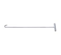 United Pacific 90010 31" Heavy-Duty Chrome Plated 5th Wheel Pin Puller, Solid Steel Rod w/5in Handle, Fifth Wheel Pin Puller - J-Hook - One Unit
