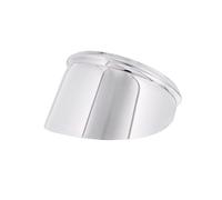 United Pacific C5002 4-inch Round Stainless-Steel Peep Mirror Visor, Highly Polished, Easy Installation, Fits 4-inch Peep Mirrors - 1 Visor Only
