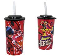 United Pacific Designs MLBAJ130: Miraculous Ladybug- 16 Oz. Pp Sports Tumbler with Lid and Straw 36G