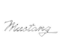 United Pacific F6802 Tripe Chrome Die-Cast “Mustang” Script Emblem, Badge Replacement, Double-Sided Tape, Easy Installation - ONE Unit