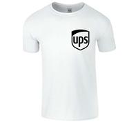 United Parcel Service Mens T-Shirt UPS T-Shirt Postal Tee United States T Shirt White