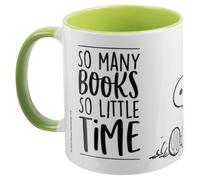 The Peanuts Snoopy So Many Books So Little Time Coffee Mug Ceramic Green White 320 ml