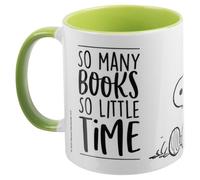 The Peanuts Snoopy So Many Books So Little Time Coffee Mug Ceramic Green White 320 ml