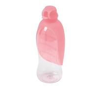 United Pets Leaf - Portable Dog Water Bottle, Made of Soft Silicone, Pink