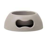 United Pets Pappy Small Dog and Cat Bowl, EcoFriendly, Italian Design, Made in Italy, Grey, Bowl for Small Dogs and Cats, Capacity 350ml (12 oz)