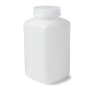 United Scientific™ UniStore™ Wide Mouth Laboratory Grade Square Reagent Bottles, HDPE, 1000 mL (32oz), Pack of 6
