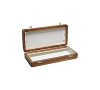 United Scientific WSB050 Wooden Slide Storage Box, Holds 50 Slides