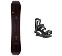 United Shapes - All-mountain Snowboard bindings - Pack Object 2025 for Men - Black Black S.M.L.XL