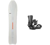 United Shapes - Freeride Snowboard - Snowboard Set Deep Reach 2024 for Men - White White 149 cm.153 cm.156 cm