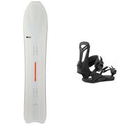 United Shapes - Freeride Snowboard - Snowboard Set Deep Reach 2024 - White White 149 cm.153 cm.156 cm.159 cm.162 cm