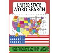 United State Word Search: Large Print Puzzle Book Featuring U.S. Cities, Landmarks, Lakes & More - With Solutions & Word