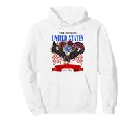 United States 250th Anniversary Eagle Fireworks Pride Pullover Hoodie