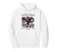 United States 250th Anniversary Eagle Fireworks Pride Pullover Hoodie