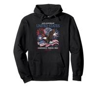 United States 250th Anniversary Eagle Fireworks Pride Pullover Hoodie