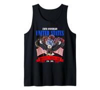 United States 250th Anniversary Eagle Fireworks Pride Tank Top