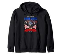 United States 250th Anniversary Eagle Fireworks Pride Zip Hoodie