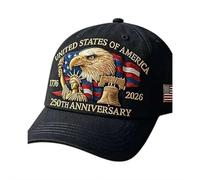 United States 250th Anniversary Hat - Adjustable 250 Year American Anniversary Cap, Baseball Cap for Outdoor Fishing Travel (Style B)