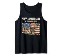 United States 250th Anniversary Revolutionary War 1776 2026 Tank Top