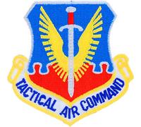 United States Air Force USAF Tactical Air Command Embroidered Patch, with Iron-On Adhesive (Full Color)