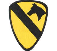 United States Army 1st Armored Cavalry Division Patch, Full Color, with Iron-On Adhesive