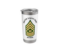 United States Army Command Sergeant Major Retired Stainless Steel Insulated Tumbler