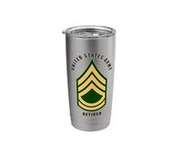United States Army Retired Sergeant First Class Retirement Stainless Steel Insulated Tumbler