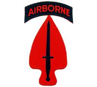 United States Army Special Operations Airborne Patch, Full Color, with Iron-On Adhesive