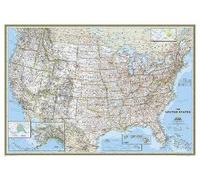 United States Classic Map [Tubed] - Reference Maps: Wall Maps U.S. (National Geographic Reference Map)