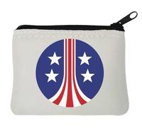 United States Colonial Marine Corps Neoprene Coin Purse Pouch 10x11cm White