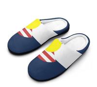 United States Colorado Flag Slippers Women Winter Warm Cotton Hotel Slippers Anti-Slip Indoor Slip-Ons House Shoes 11-12（42-43）