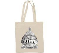 United States Congress The Big Bad Monster Natural Cotton Tote Bag White