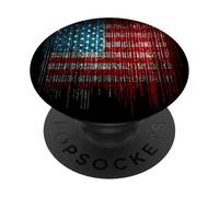 United States Cybernetics Hacker Aesthetics PopSockets Adhesive PopGrip
