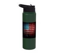 United States Cybernetics Hacker Aesthetics Stainless Steel Insulated Water Bottle