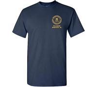 United States FBI Academy Quantico VA Police Front ONLY Unisex Tee Shirt 1805 Blue (Large)