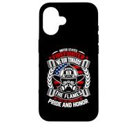 United States Firefighter We Run Towards The Flames Case for iPhone 16