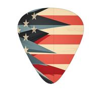 United States Flag 12 Pack Guitar Picks Plectrums,4 pieces in each of 3 sizes, Suitable for a wide range of stringed instruments