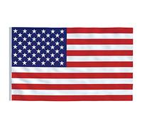 United States Flag 3x5ft Polyester with Brass Grommets Weatherproof and Tear Resistant Suitable for Garden Balcony Patio Camping Party Decoration Flagpole Accessories