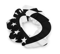 United States Flag Air Rifle Gun Fashion Hair Bands Scrunchies for Women Soft Elastic Hair Ties Accessories