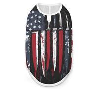 United States Flag Cooking Knives Dog And Cat Clothes Pet Summer Sleeveless T Shirt Basic Vest M