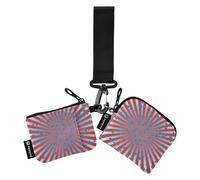 United States Independence Dayth July Women's Large Capacity Credit Card Holder with Coin Compartment Zip for Women and Girls, 2 Pieces, Multicolor, 11.2 cm (L) x 9 cm (W), Multicoloured., 4.13"(L) x