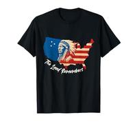 United States Map with Native American Chief T-Shirt